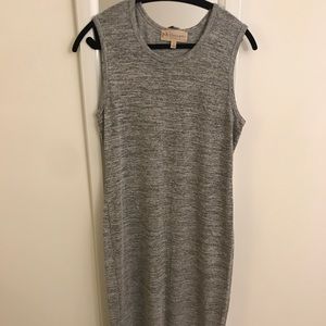 Philosophy Sleeveless Jersey Gray Midi Dress L